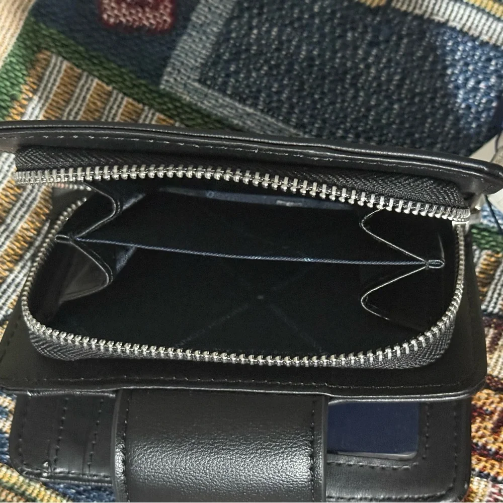 French Connection Black Leather Accessory